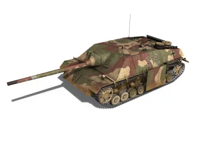Jagdpanzer IV L70V - Late Production 3D model