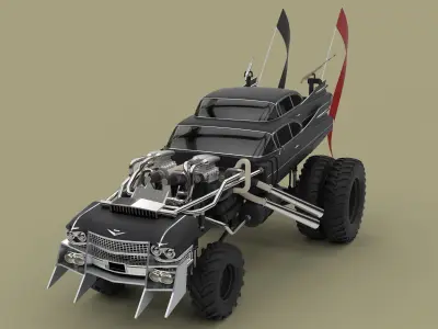 Gigahorse from the movie Mad Max Fury road 2015 3D model