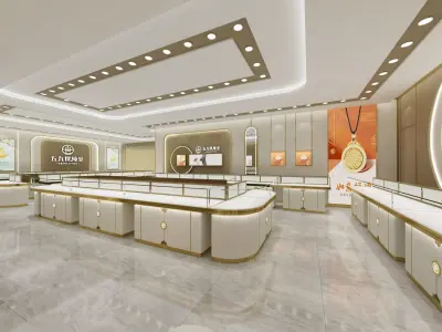 jewelry store Low-poly 3D model