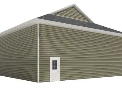 Garage-006 Low Poly 3D model