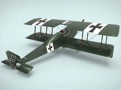 Halberstadt D series 3D model