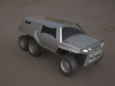 devel sixty 6x6 concept car 3D model