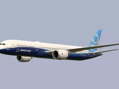 Boeing-787-9  Low-poly 3D model