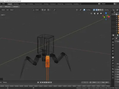 Concept bot Free low-poly 3D model