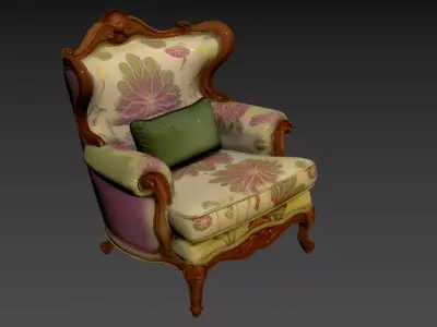 134- Chinese Style Scene - Free 3D Model of Chair 4 Free 3D model