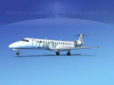 Embraer ERJ-140 Luna Air 3D model