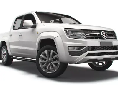 Volkswagen Amarok Highline DoubleCab UK-spec 2020 3D model