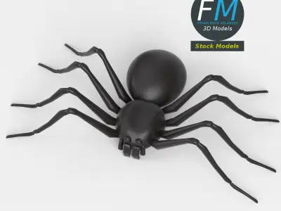 Spider base mesh 3D model