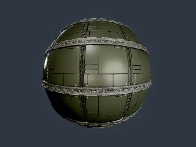 Sci-Fi Military Seamless PBR Texture 102 Texture