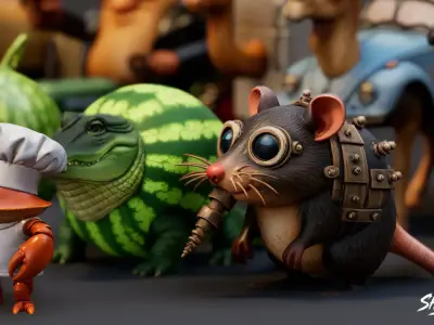 Italian Brainrot Pack VOL2 Low-poly 3D model