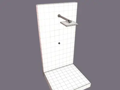 Outdoor Backyard Shower 3D model