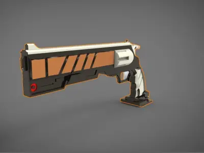 scifi weapon type III 3D print model purchase