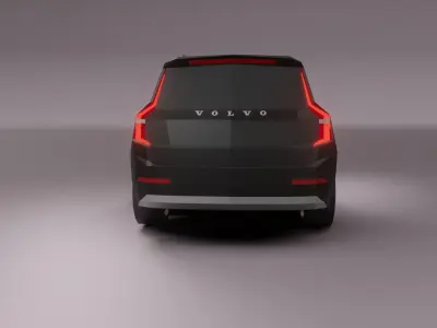 Volvo xc90 SUV low poly 3D model Low-poly 3D model