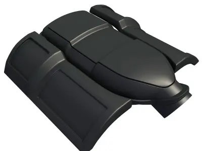 Black Engine Cover 3D 3D model