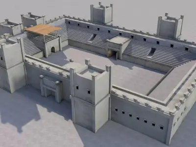 Ancient Gladiator Arena 3D model