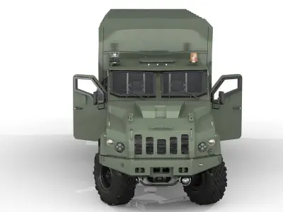 Military Tent vehicle 3D model