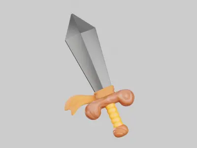 Sword 3D Illustration 3D model order