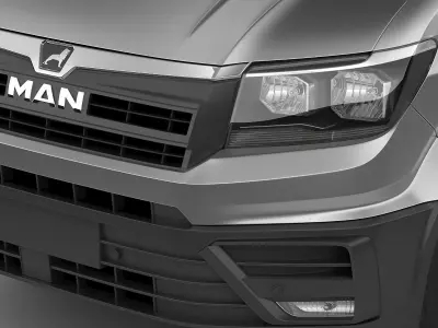 MAN TGE panel van L1H2 3D model