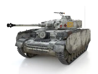 PzKpfw IV - Panzer 4 - Ausf H - 831 3D model