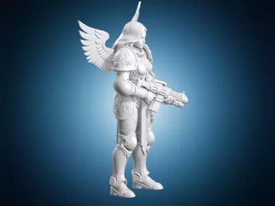 Sisters of Battle Figurine 3D Print Model 3D print model