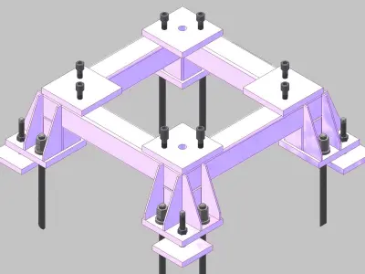 26393-Base for robot NACHI-NC510-Hight 300 3D model