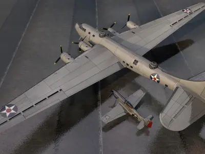 Douglas XB-19 Behemoth 3D model