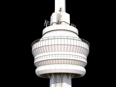 Toronto CN Tower Low-poly 3D model