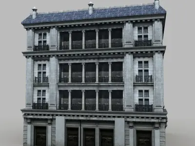 European Building 3D model