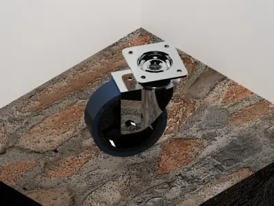 Trolley wheel Free 3D model