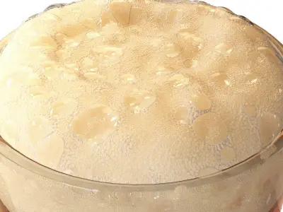 Beer in a mug with dried fish 3D model