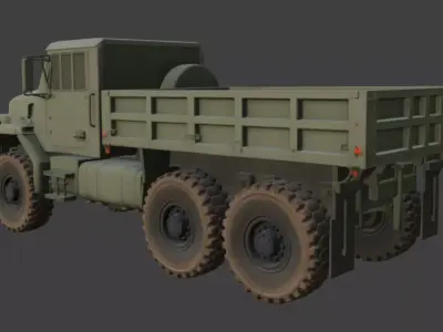 Military Cargo Truck 3D Model 3D model