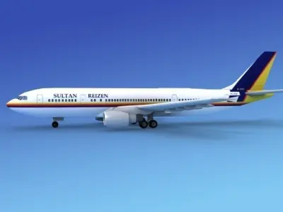 Airbus A300 Sultan Reizen 3D model