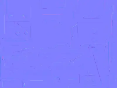 Field Radio Communicator 3D Model Military Survival Gear Low-poly 3D model