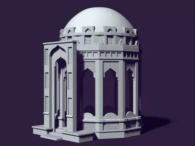 Mausoleum of Muslim Turkic peoples 3D print model