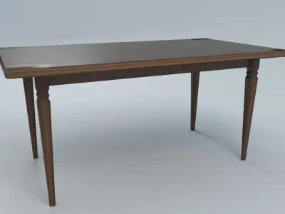 Table1  for interior cafe and kitchen Free low-poly 3D model