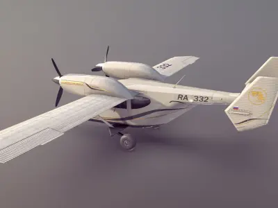 Accord-201 BlackGoldLines Livery Low-poly 3D model