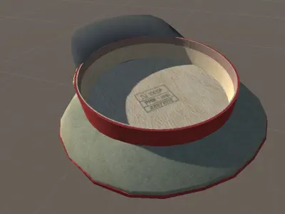 1981 Soviet Army visor cap 3D model