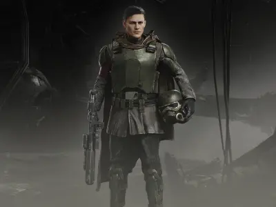 Mudtrooper Low-poly 3D model