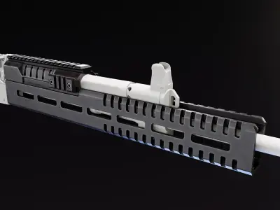 Rotor43 AK12 handguard Low-poly 3D model