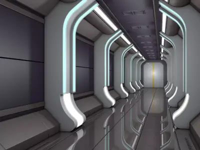 Sci Fi Corridor Laboratory  3D model