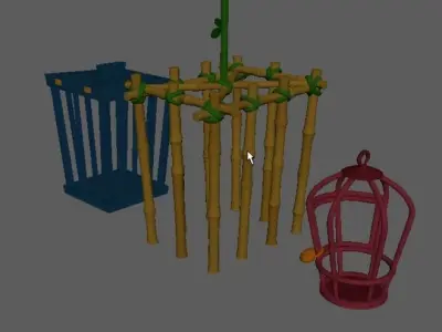 Bambu cage 3D model