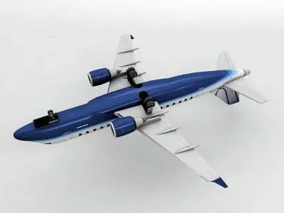 Embraer ERJ 170 - United Express Low-poly 3D model