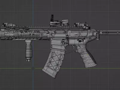 STRIKER  Low-poly 3D model