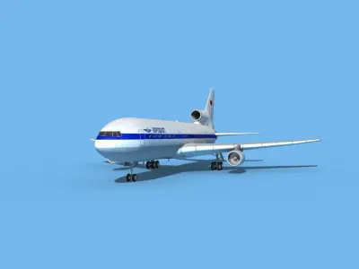 Lockheed L-1011 TriStar Aeroflot 3D model