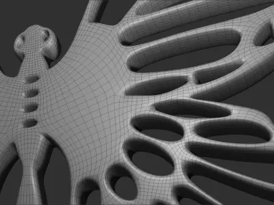 Pendant Butterfly Free 3D print model