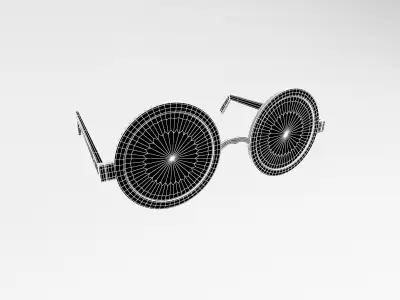 Cartoon Glasses v1 004 Low-poly 3D model