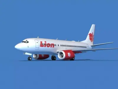 Boeing 737 MAX 7 Lion Air 3D model
