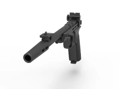 Blaster pistol CDEF from Star Wars 3D model