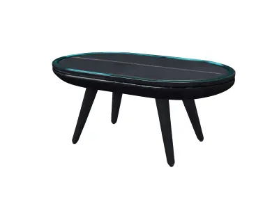 retro scifi table 3D model