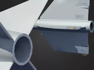   AIM-9M Sidewinder and AIM-7 Sparrow 3D model